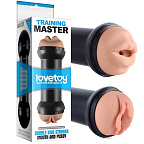 Подвійний мастурбатор LoveToy Traning Master Flesh (тілесний)