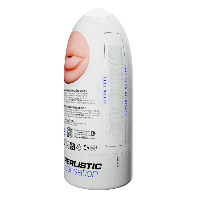 Мастурбатор Alive Flex Oral Experience, 16 см (тілесний)