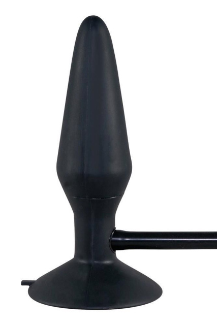 You2Toys True Black Inflatable Anal Plug - Korek analny, Czarny, 15 cm