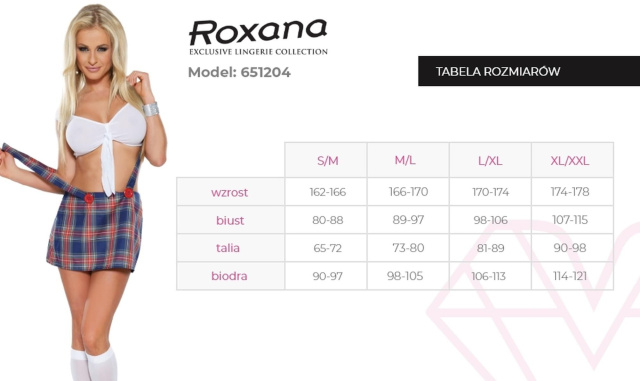 Эротический костюм школьницы Roxana 6512, XXL (мульти)