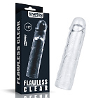 Nasadka na penisa LoveToy Flawless Clear Penis Sleeve Add 2, 19 cm (przezroczysty)