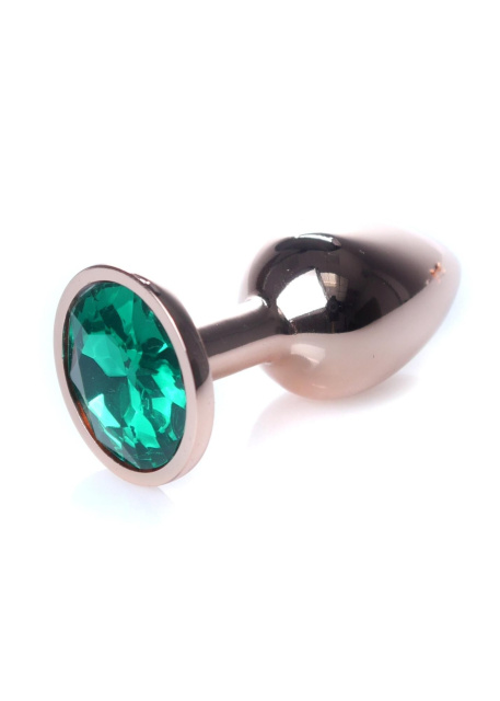 Анальна пробка з кристалом B - Series HeavyFun Plug-Jewellery, 7 см (зелений)