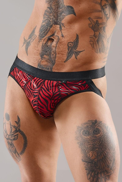 Трусы Regnes Fetish Planet  Jockstraps, L (красный-черный)