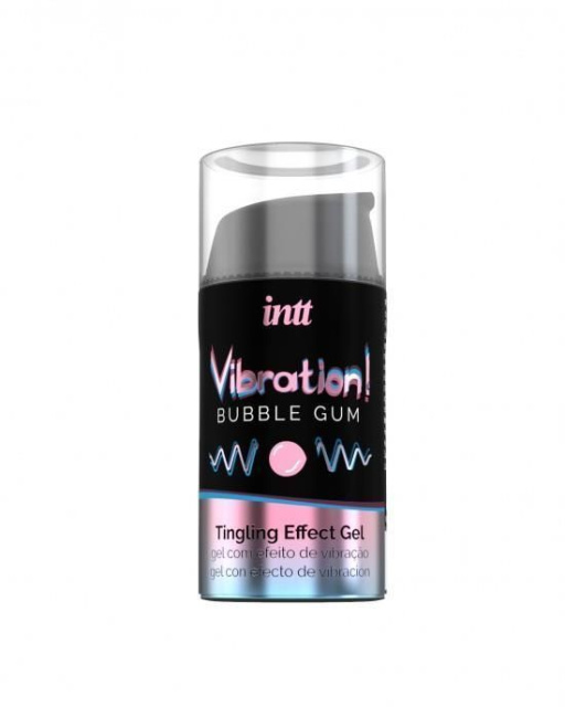 Жидкий вибратор Intt Vibration Bubble Gum, со вкусом жвачки, 15 мл