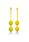 Вагинальные шарики CalExotics Kegel Training Set Lemon, 19 см (желтый)
