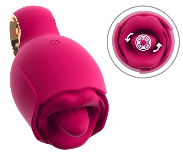 Вібратор для клітора You2Toys Oral Fun Tongue, 11.3 см (рожевий)