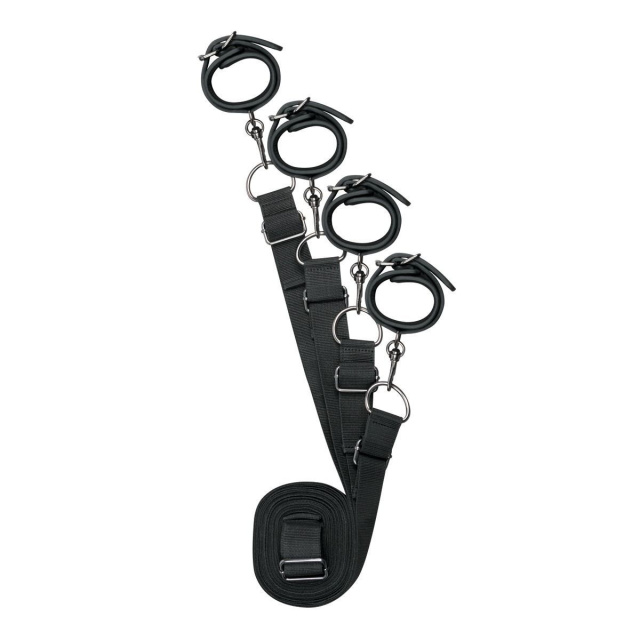Набор для связывания EasyToys Under Mattress Restraint Set (черный)