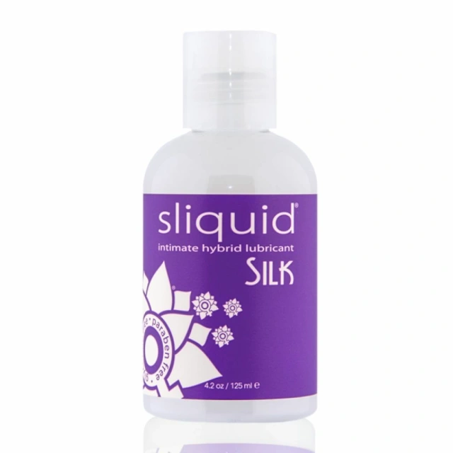 Sliquid Naturals Silk - Lubrykant na bazie hybrydowej, Bezzapachowy, 125 ml