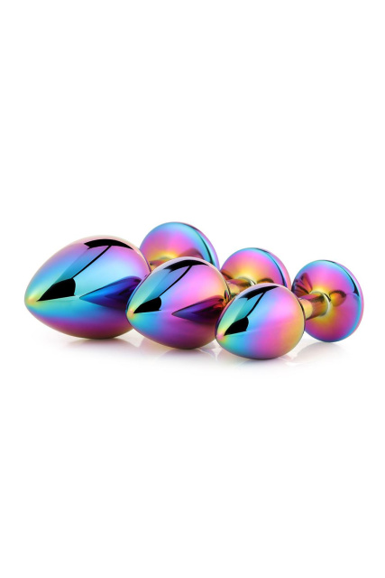 Dream Toys Gleaming Love Multicolour Plug Set - Korek analny, Multi, 9.5 cm