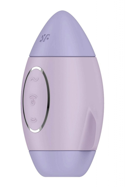 Вакуумний стимулятор клітора з вібрацією Satisfyer Mission Control (фіолетовий)