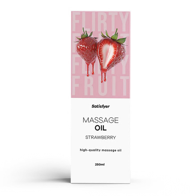 Масажне масло Satisfyer High-Quality Massage Oil полуниця, 250 мл