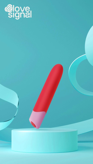 Міні-вібратор Dream Toys Love Whisper, 12.5 см (червоний)