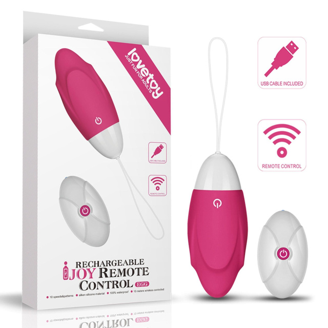 Lovetoy Ijoy - Wibrujące jajko, Różowy, 8.9 cm