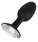 You2Toys Diamond S - Korek analny, Czarny, 8.5 cm, S