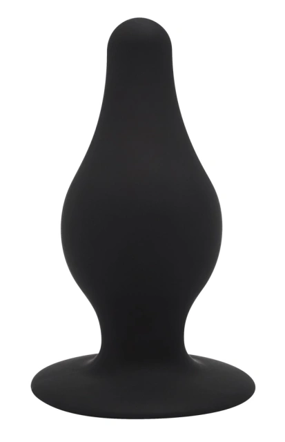 Silexd Premium Silicone Plug Model 2 M - Korek analny, Czarny, 9.3 cm, M
