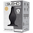 Анальна пробка SilexD Model 2 size L, 10.2 см (чорний)