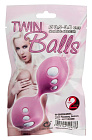 Вагинальные шарики Twin Balls, 11 см (розовый)