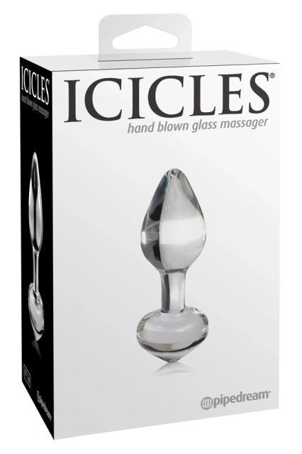 Icicles No. 44 - Korek analny, Przezroczysty, 8 cm