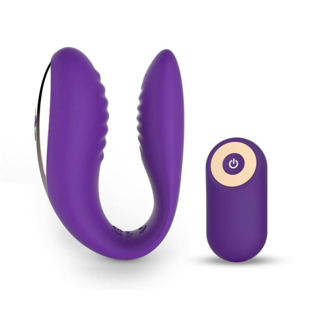 Вибратор для пар Toyz4Lovers Passion, 10 см (фиолетовый)